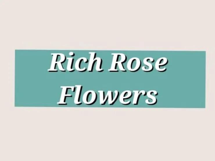 Rich Rose Flowers  Banner
